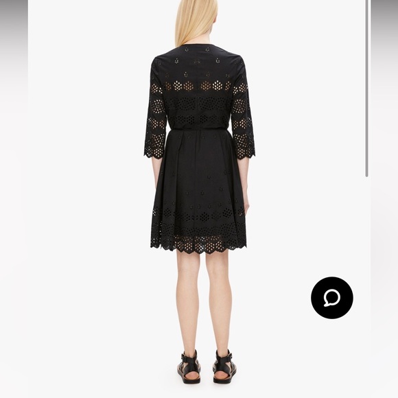 Theory structured eyelet shirt dress cotton size 2 - Picture 3 of 15